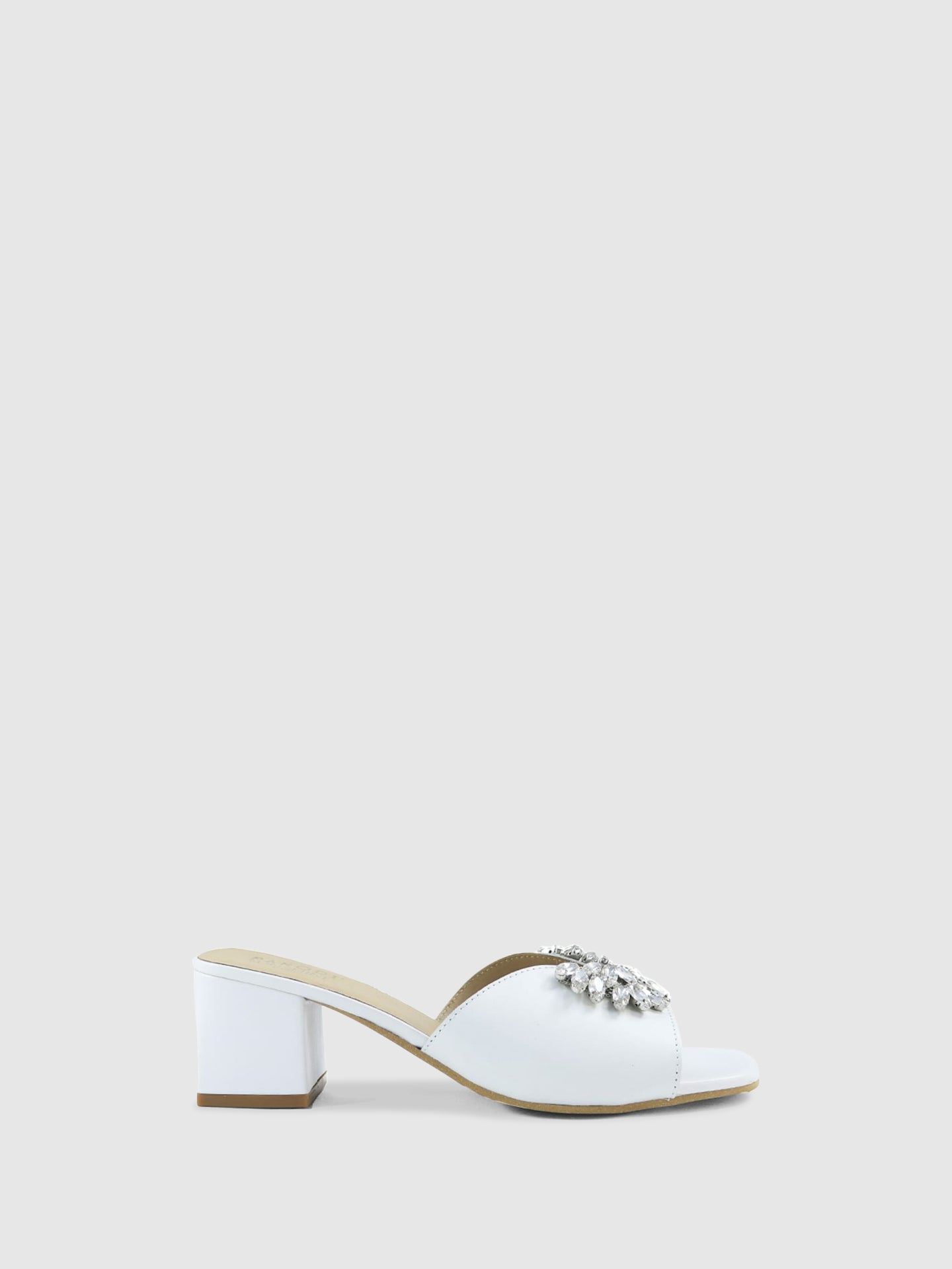 PARODI SUNSHINE Mules de Ponta Redonda 53/1912BIANCO White