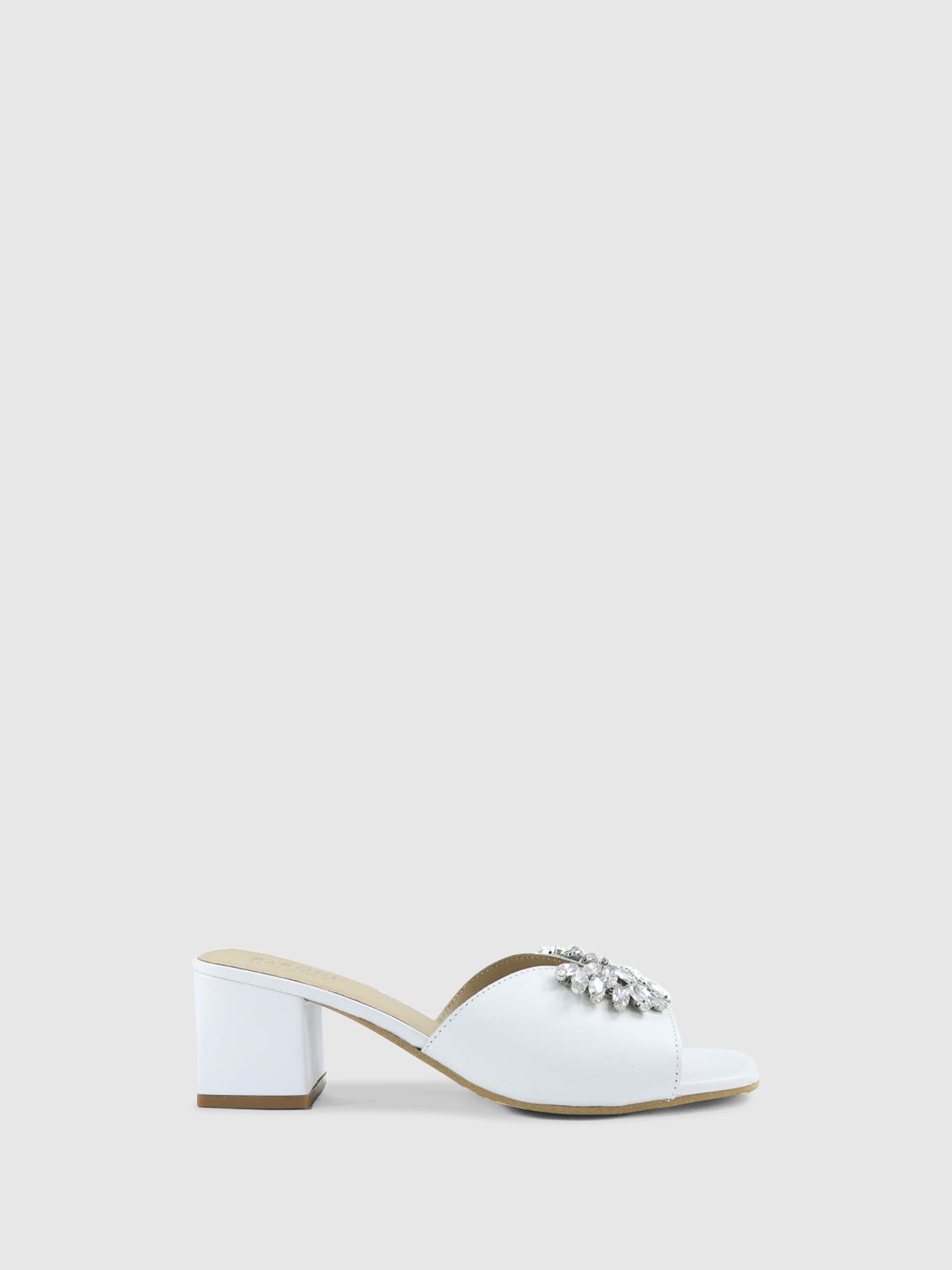 PARODI SHOES Mules de Ponta Redonda 53/1912BIANCO White