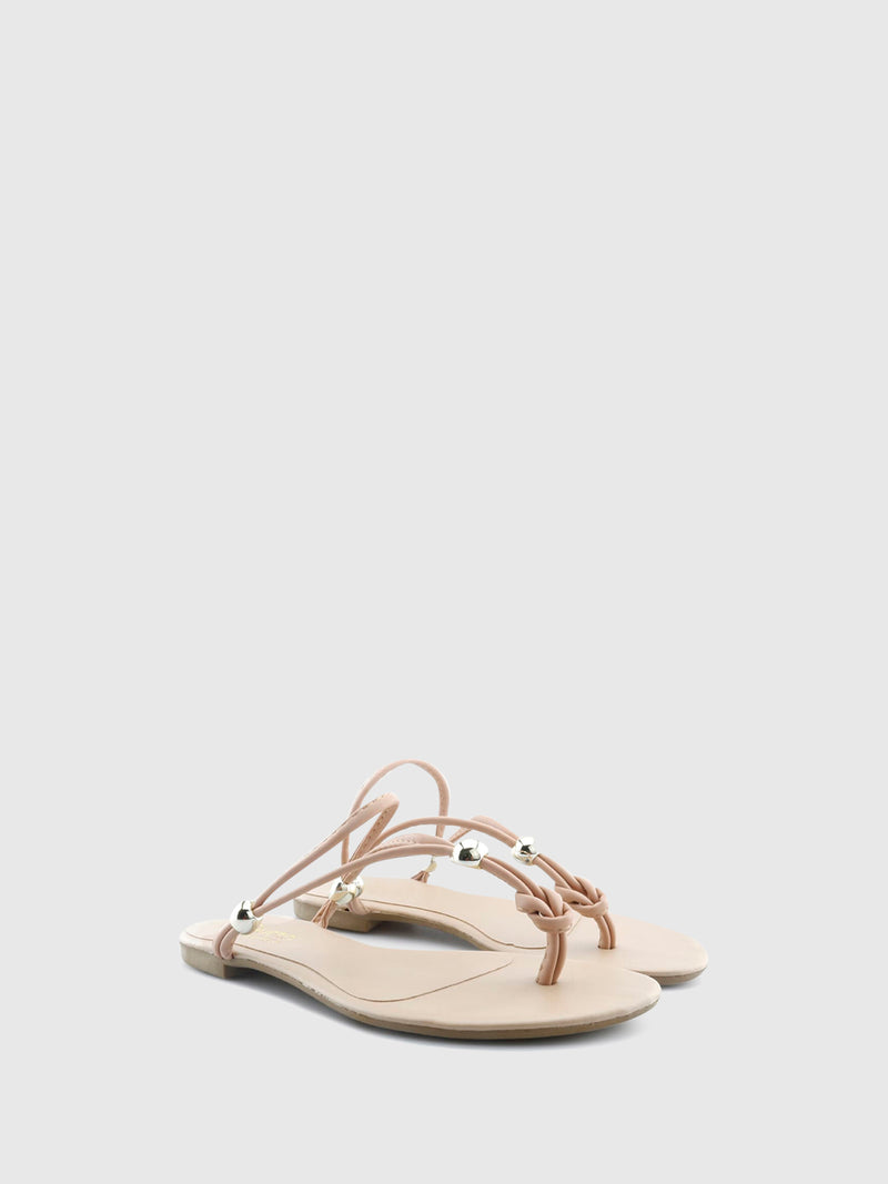 PARODI SHOES Sandálias com Tiras 13/QQ5125NUDE Nude