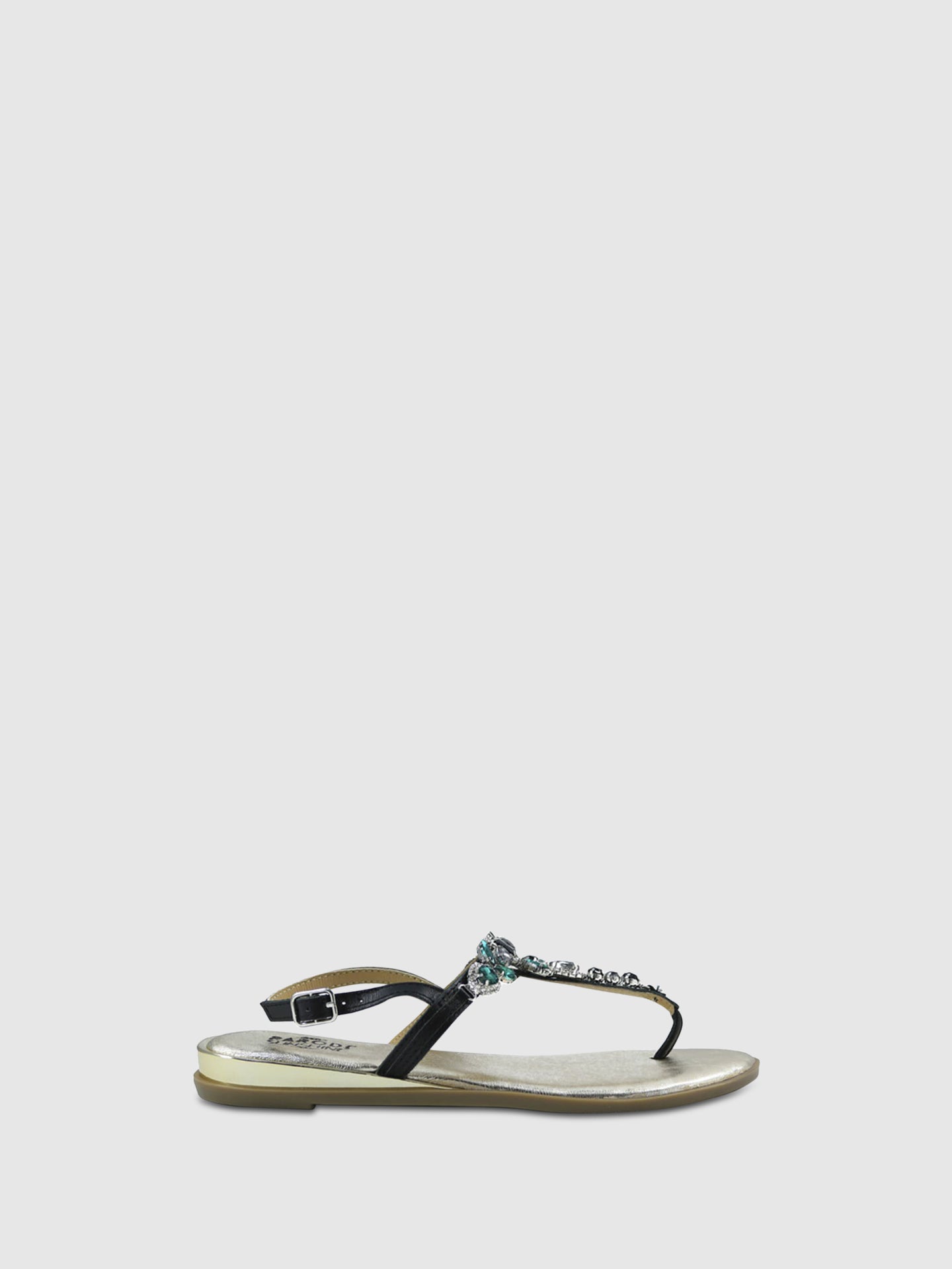 PARODI SHOES Sandálias com Apliques 53/1922NERO Black