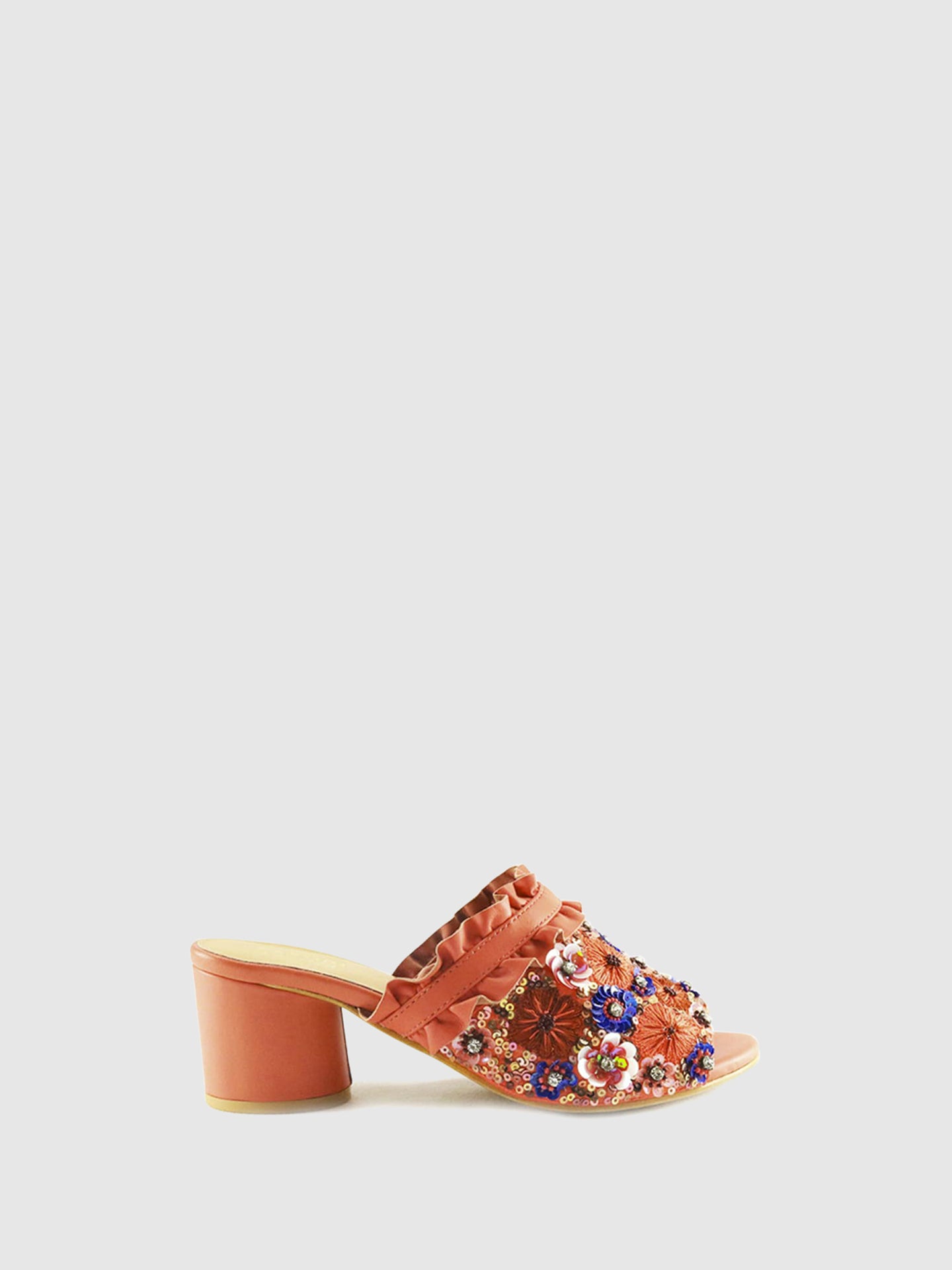 PARODI SHOES Mules Abertas à Frente 53/1855CORALLO Coral