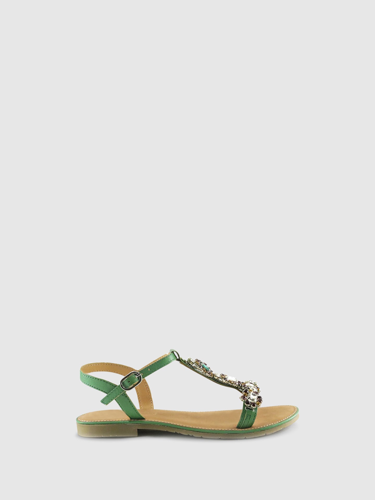 PARODI SHOES Sandálias com Apliques 53/1834VERDE Green
