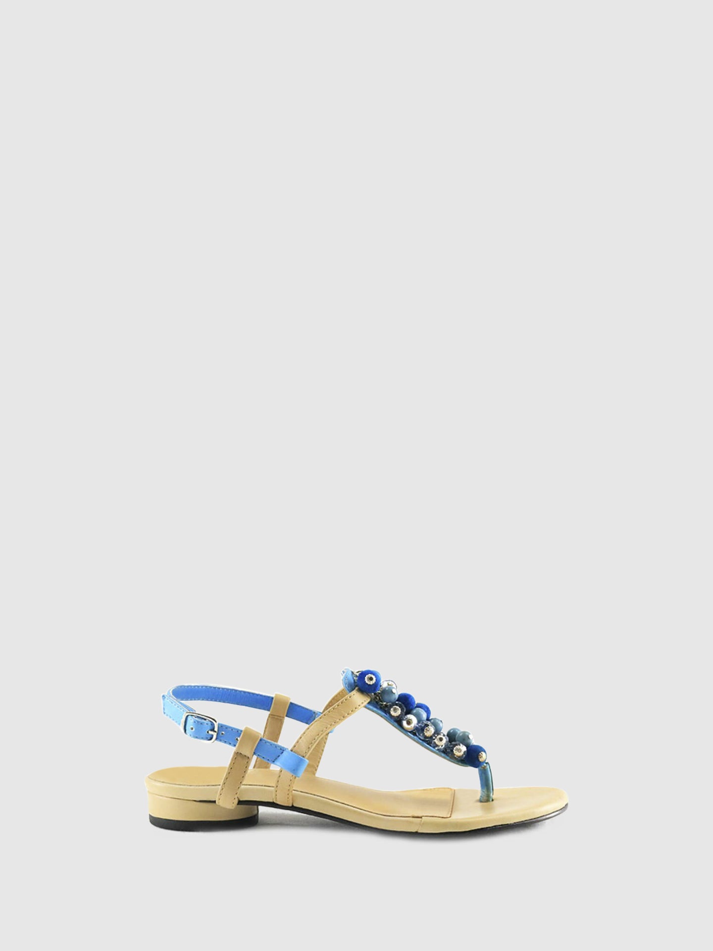 PARODI SHOES Sandálias com Apliques 53/1846CELESTE Light Blue