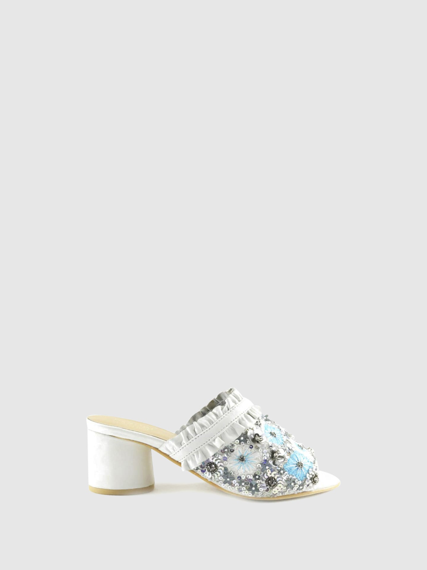 PARODI SHOES Mules Abertas à Frente 53/1855BIANCO White