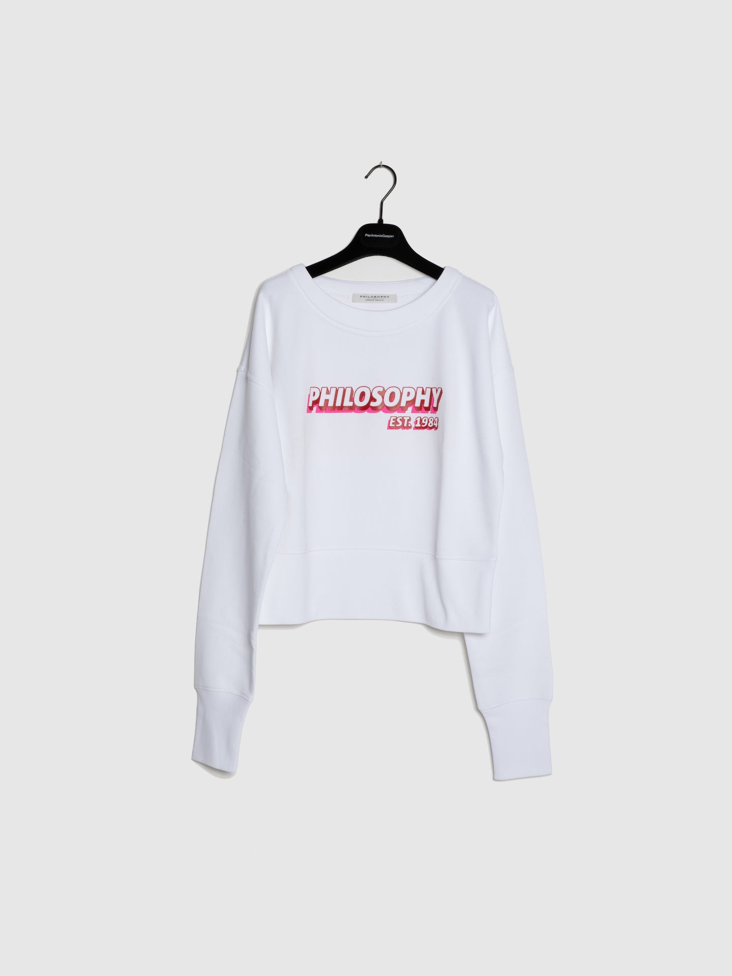 Philosophy Sweater com Letras em Branco