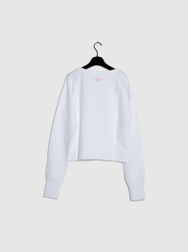Philosophy Sweater com Letras em Branco