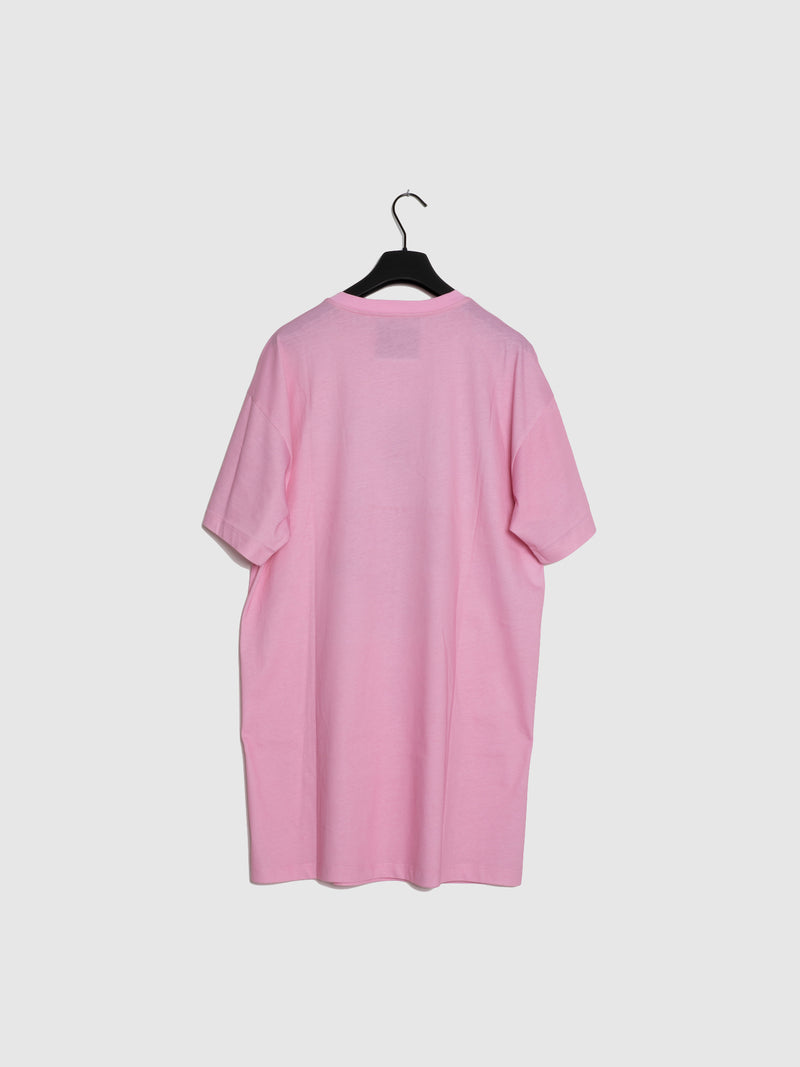 Moschino T-shirt Oversize Estampada em Rosa