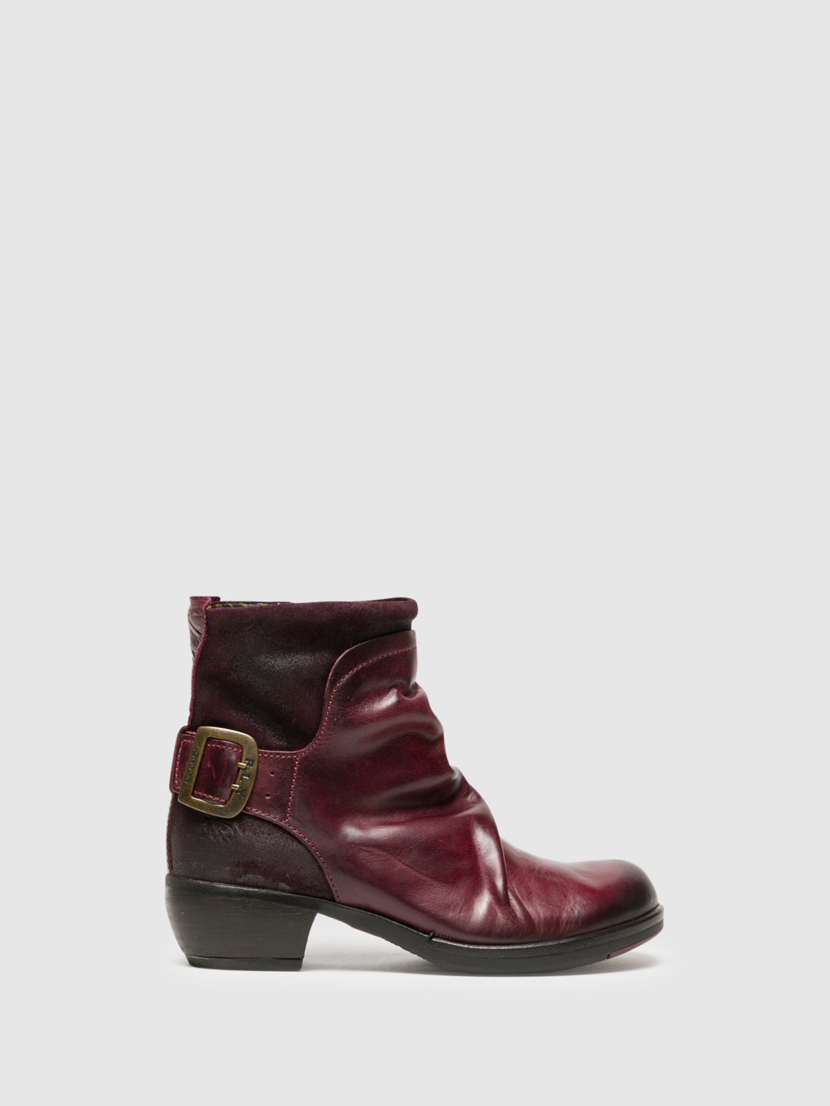 Fly London Botins com Fivela em Roxo