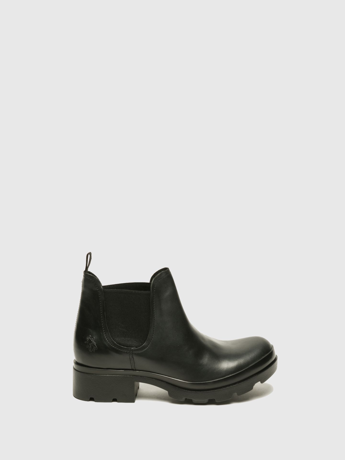 Fly London Botins Chelsea em Preto