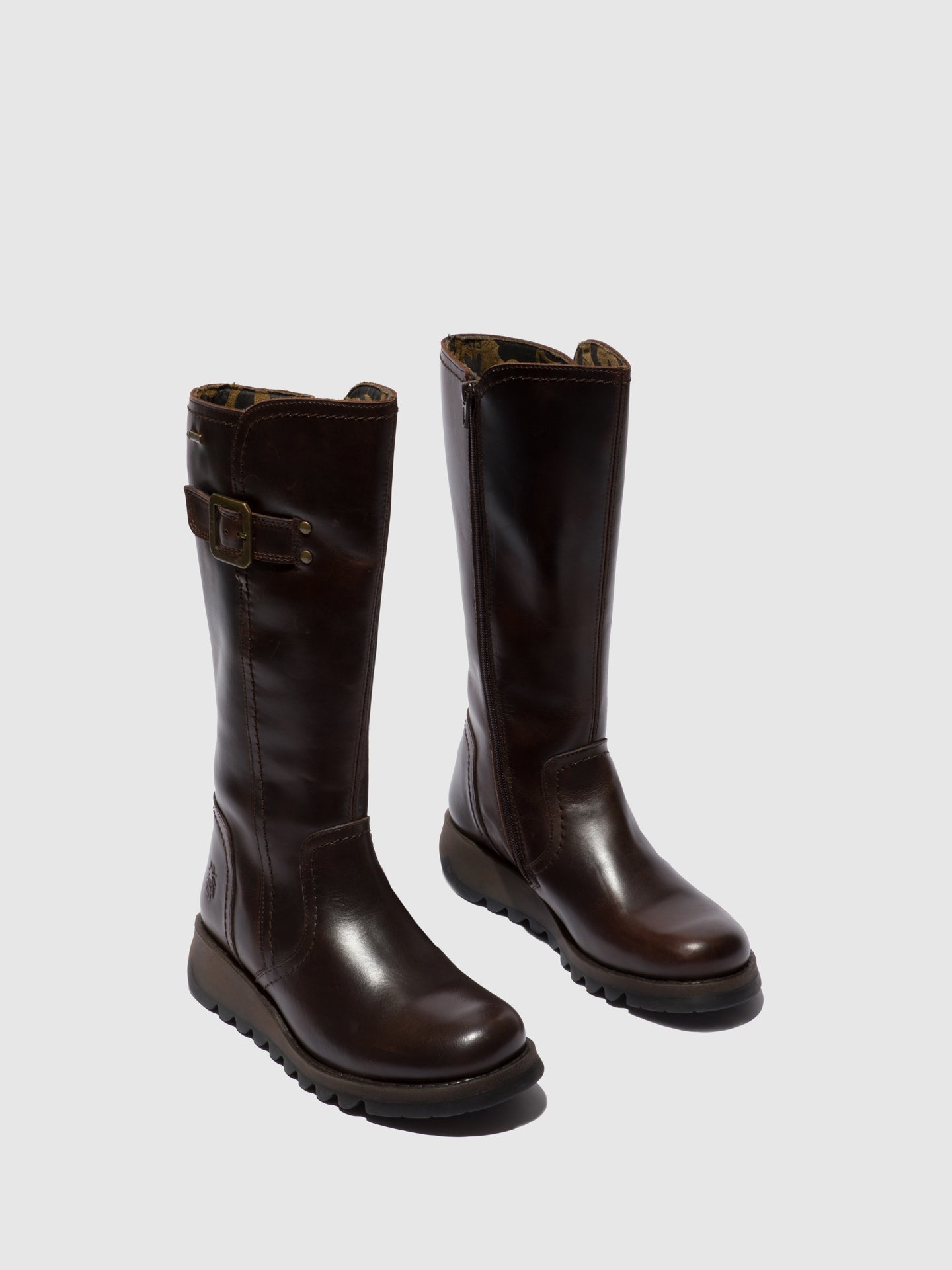 Fly London Botas de Cano-Alto SHAP059FLY DK. BROWN