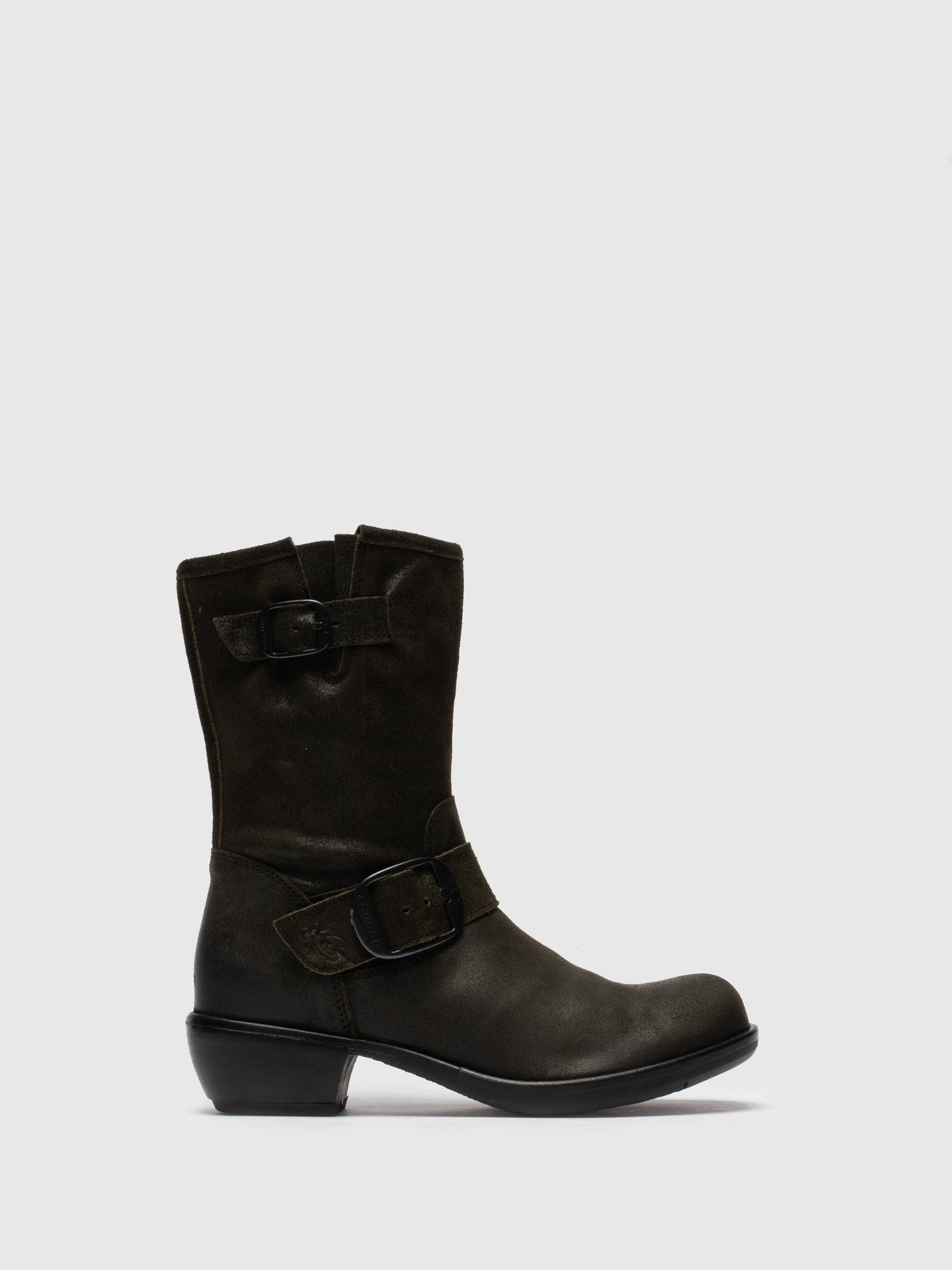 Fly London Botas com Fecho em Castanho