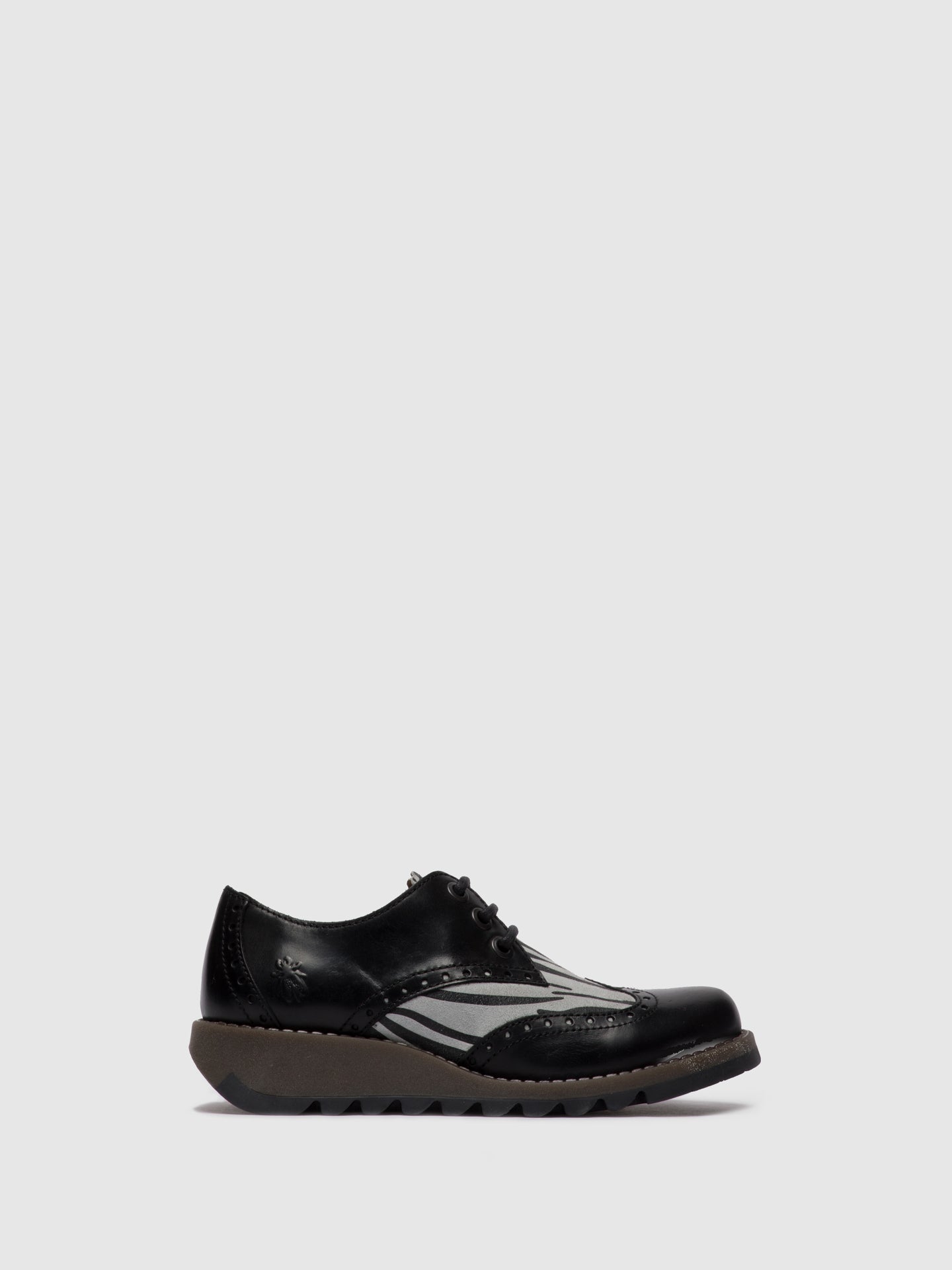 Fly London Sapatos Oxford SUME524FLY RUG/ZEBRA BLACK/OFFWHITE