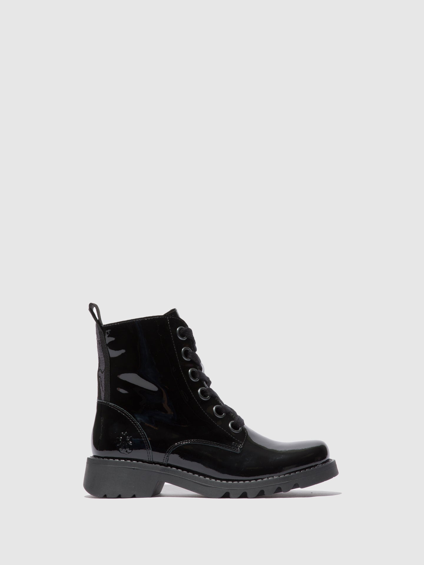Fly London Botins com Atacadores RAGI539FLY ATLANTIS BLACK (BLACK SOLE)
