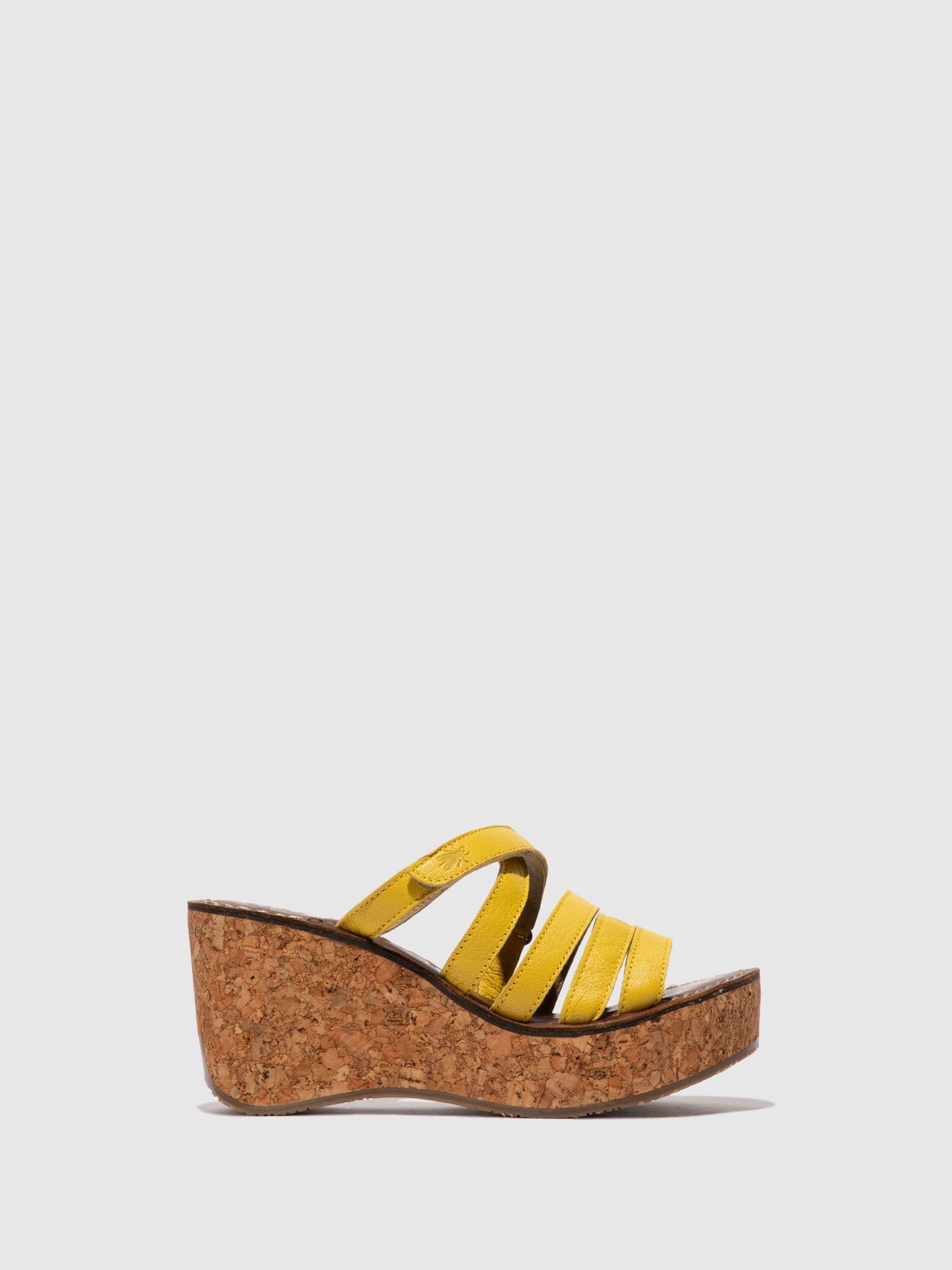 Fly London Mules com Tiras GOVE620FLY BRIGHT YELLOW
