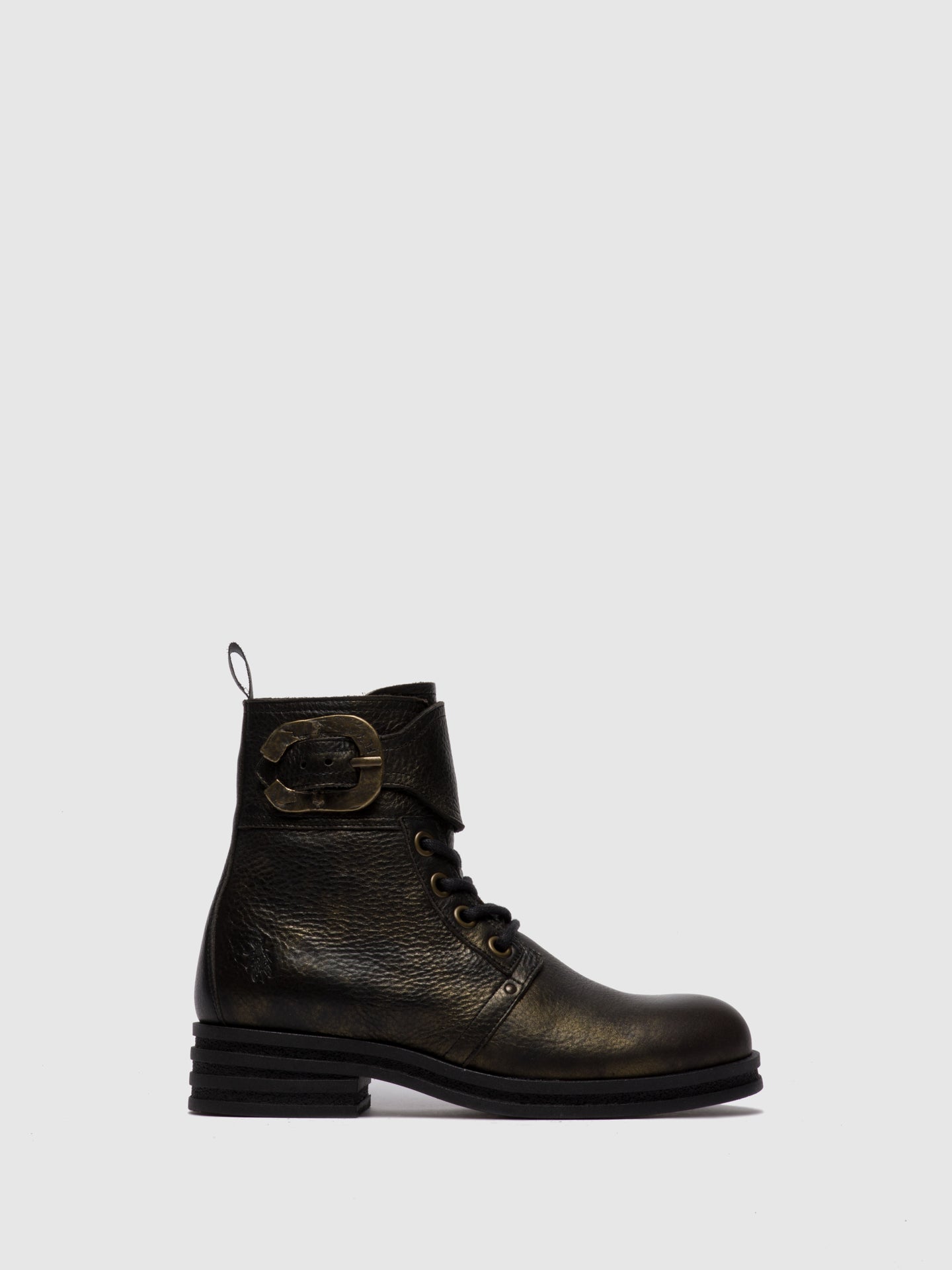 Fly London Botins com Atacadores KARA664FLY CICERO BLACK GOLD
