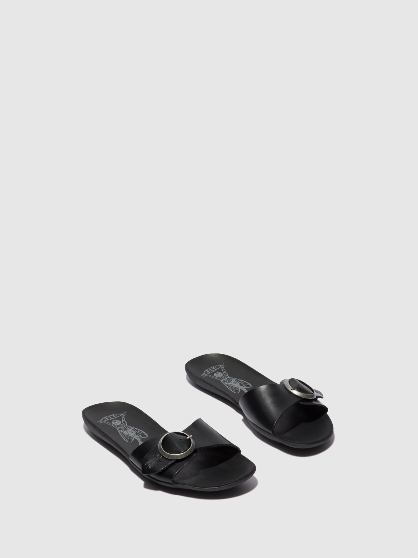 Fly London Mules Abertas à Frente MOLY759FLY BRIDLE  BLACK