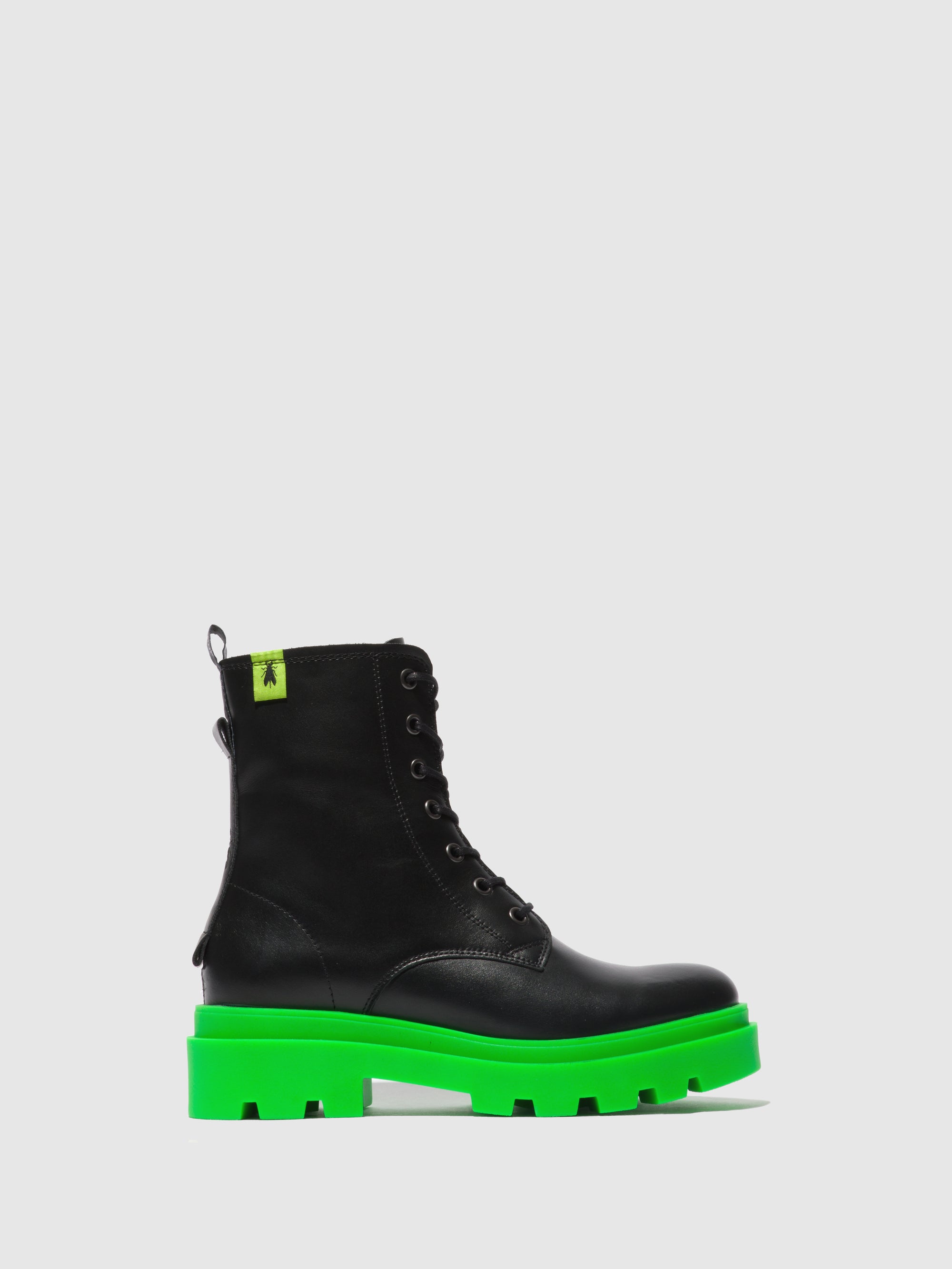 Fly London Botins com Atacadores JACY881FLY NAUSICA BLACK (GREEN SOLE)