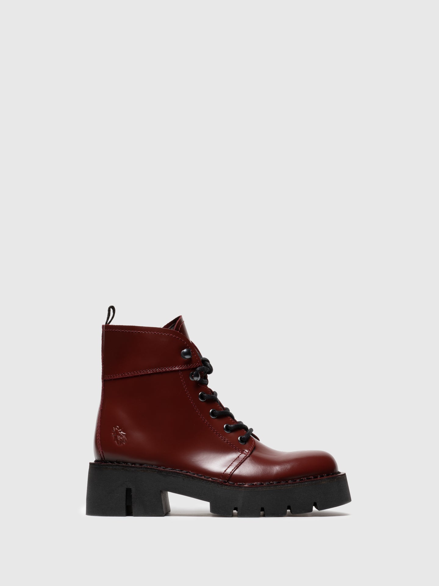 Fly London Botins com Atacadores em Vermelho