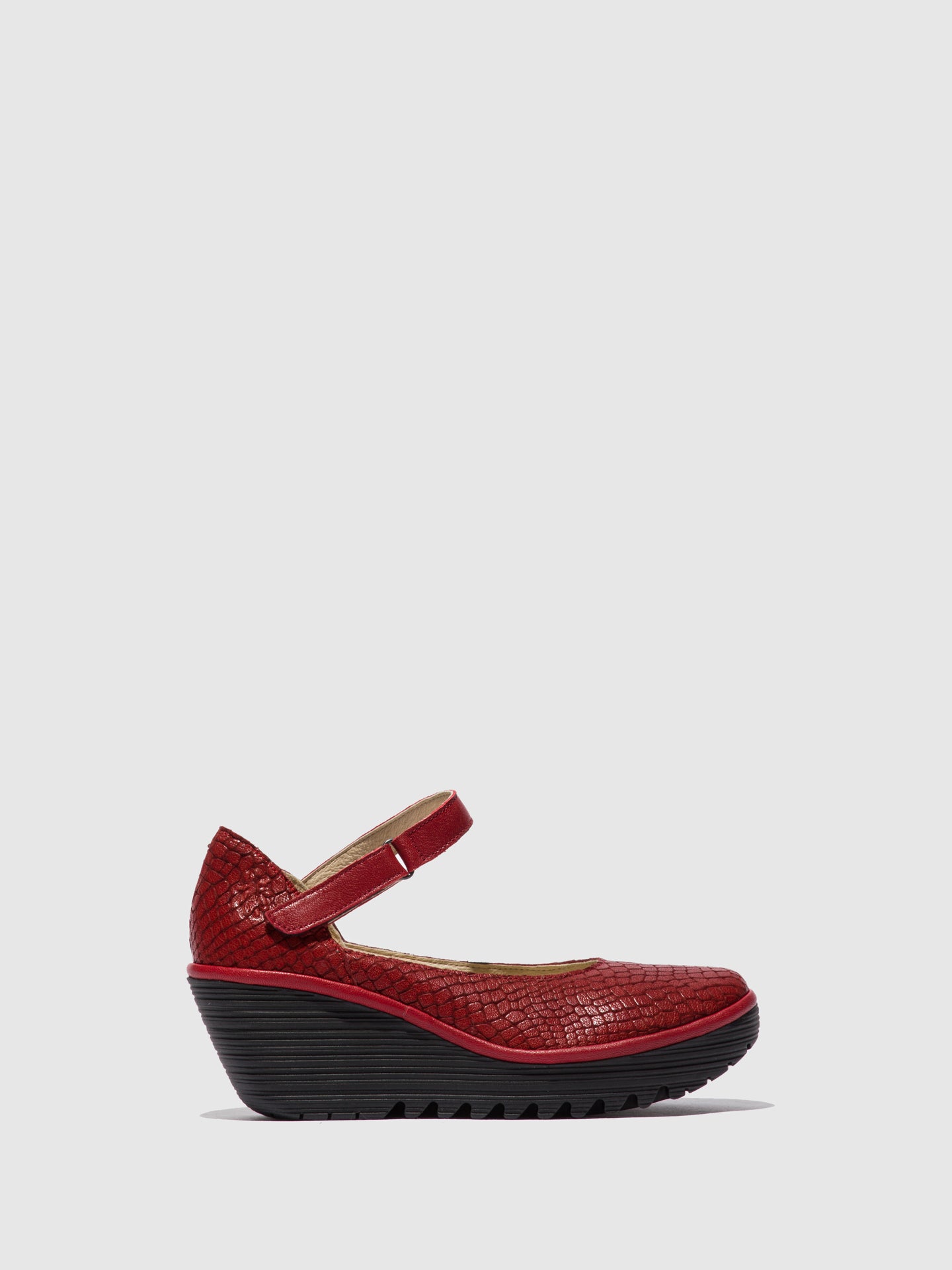 Fly London Sapatos Mary Jane YAWO345FLY CROCO/MOUSSE RED/LIPSTICK RED