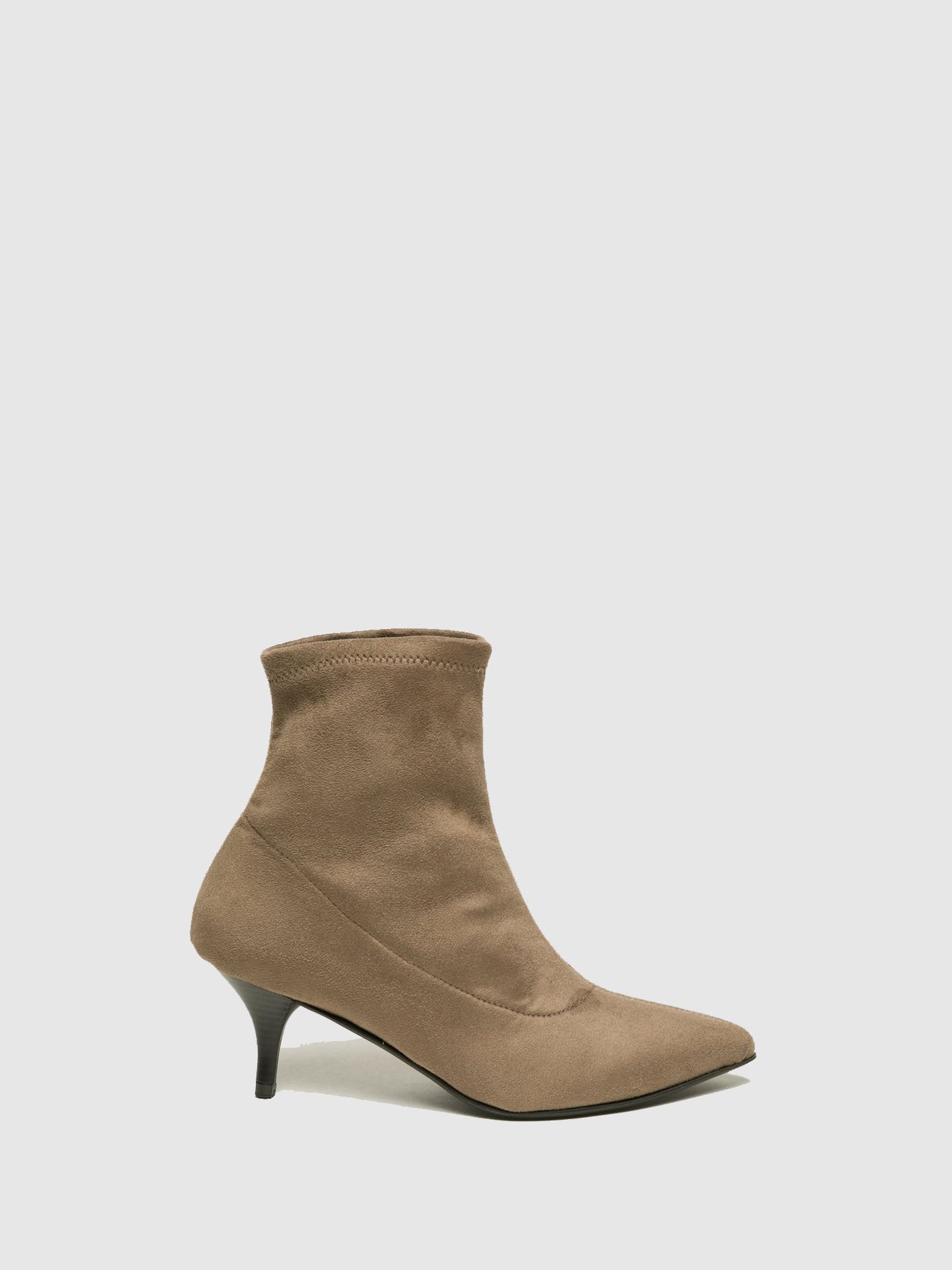 Foreva Botins tipo Meia em Taupe