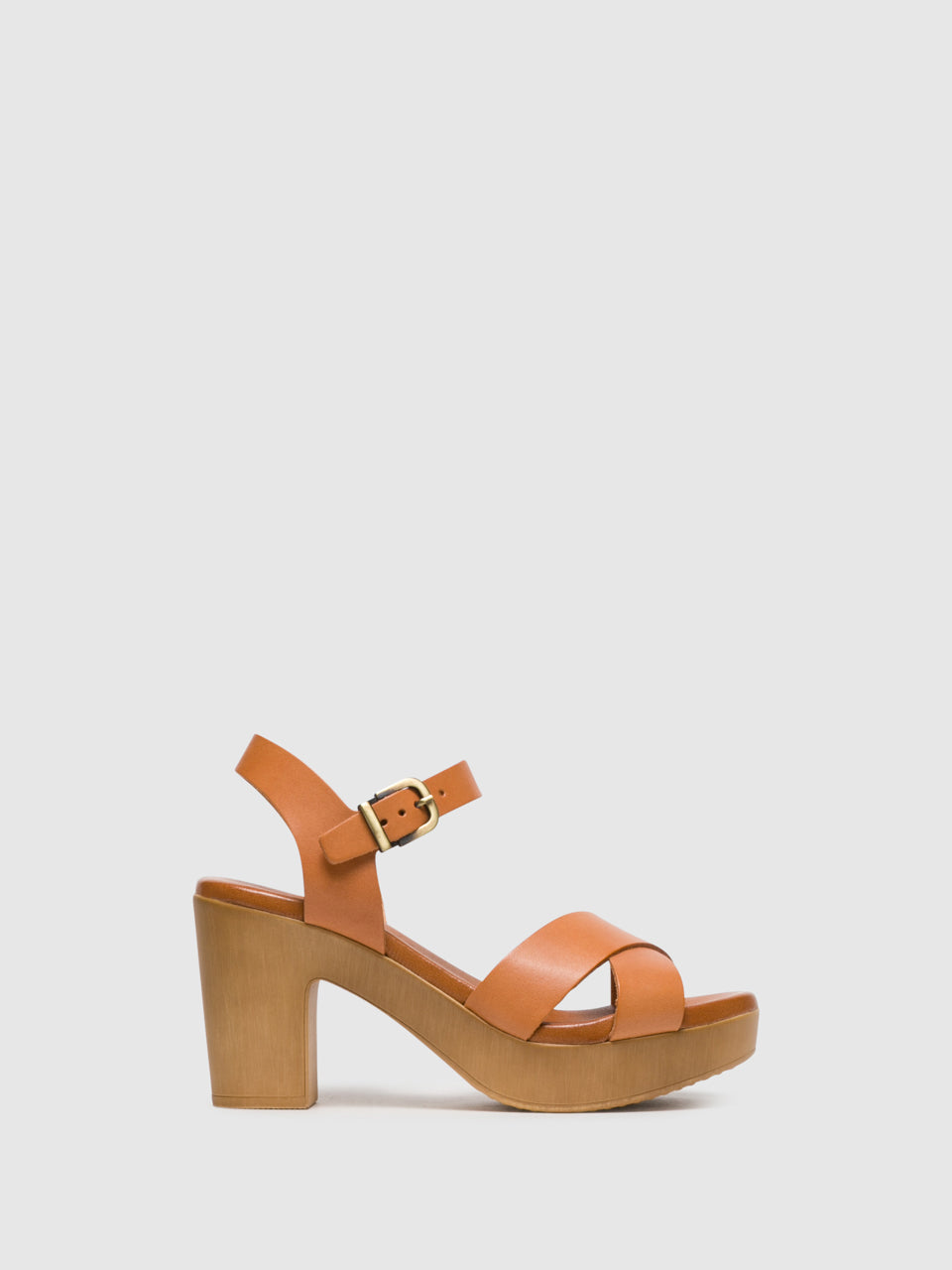 Foreva Sandálias com Fivela em Camel