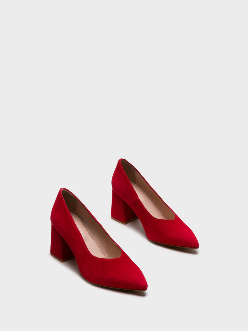 Foreva Sapatos Pontiagudos em Vermelho