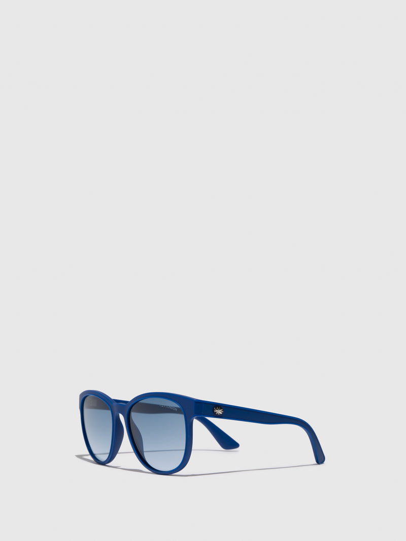Fly London Óculos de Sol Estilo Wayfarer em Azul