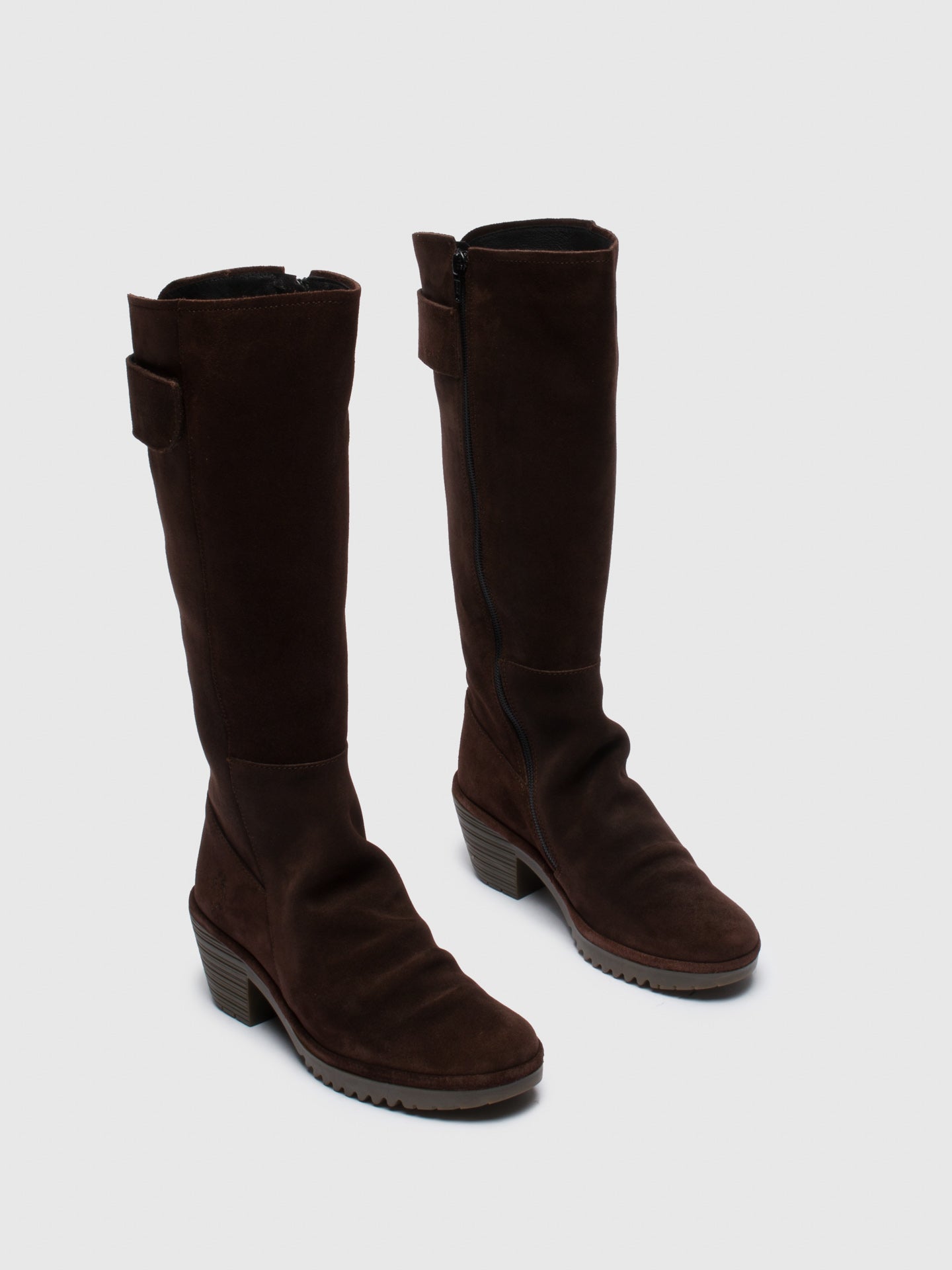 Fly London Botas com Fecho em Castanho