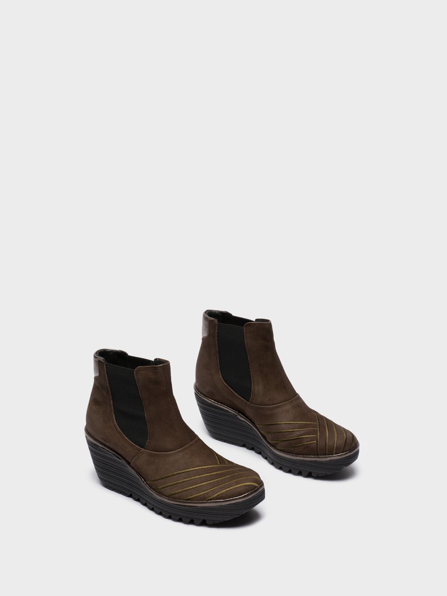 Fly London Botins Chelsea em Cinzento