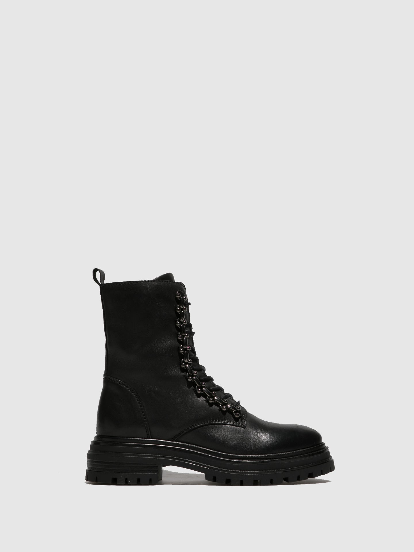 Foreva Botins com Atacadores em Preto