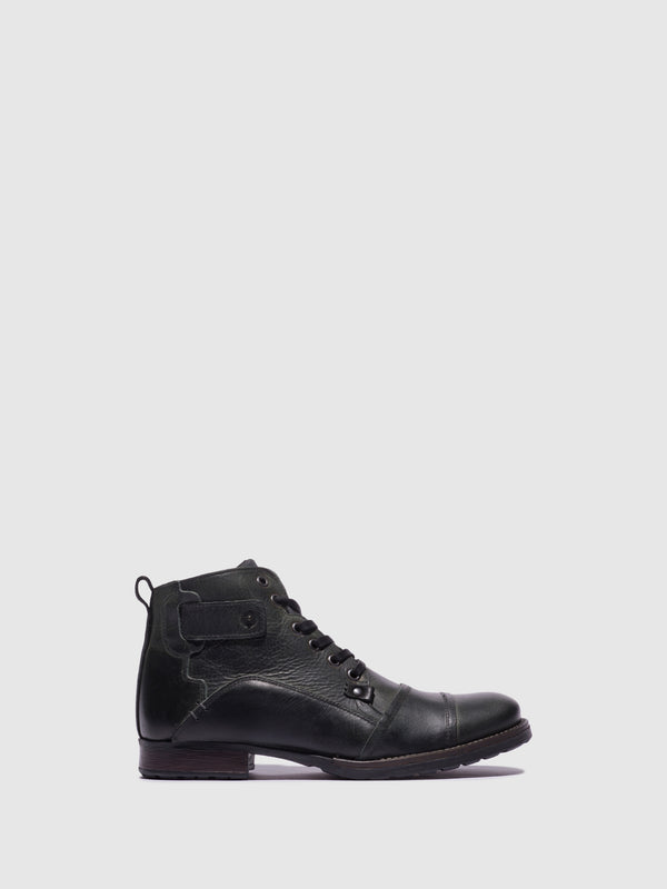 Foreva - Botas com Atacadores em Preto - Overcube