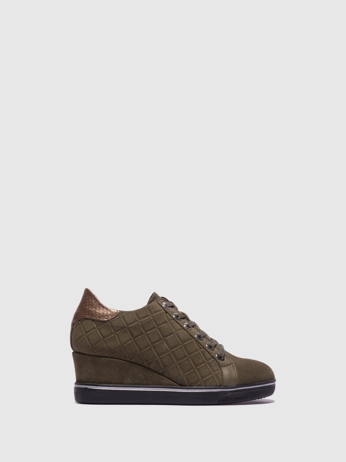 Foreva Sapatos com Cunha em Verde