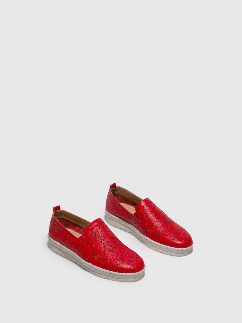 Foreva Sapatos Slip-on em Vermelho
