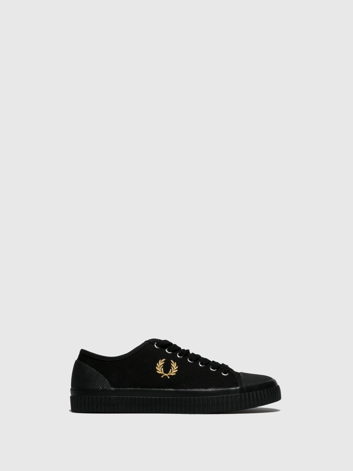 Fred Perry Ténis com Atacadores em Preto