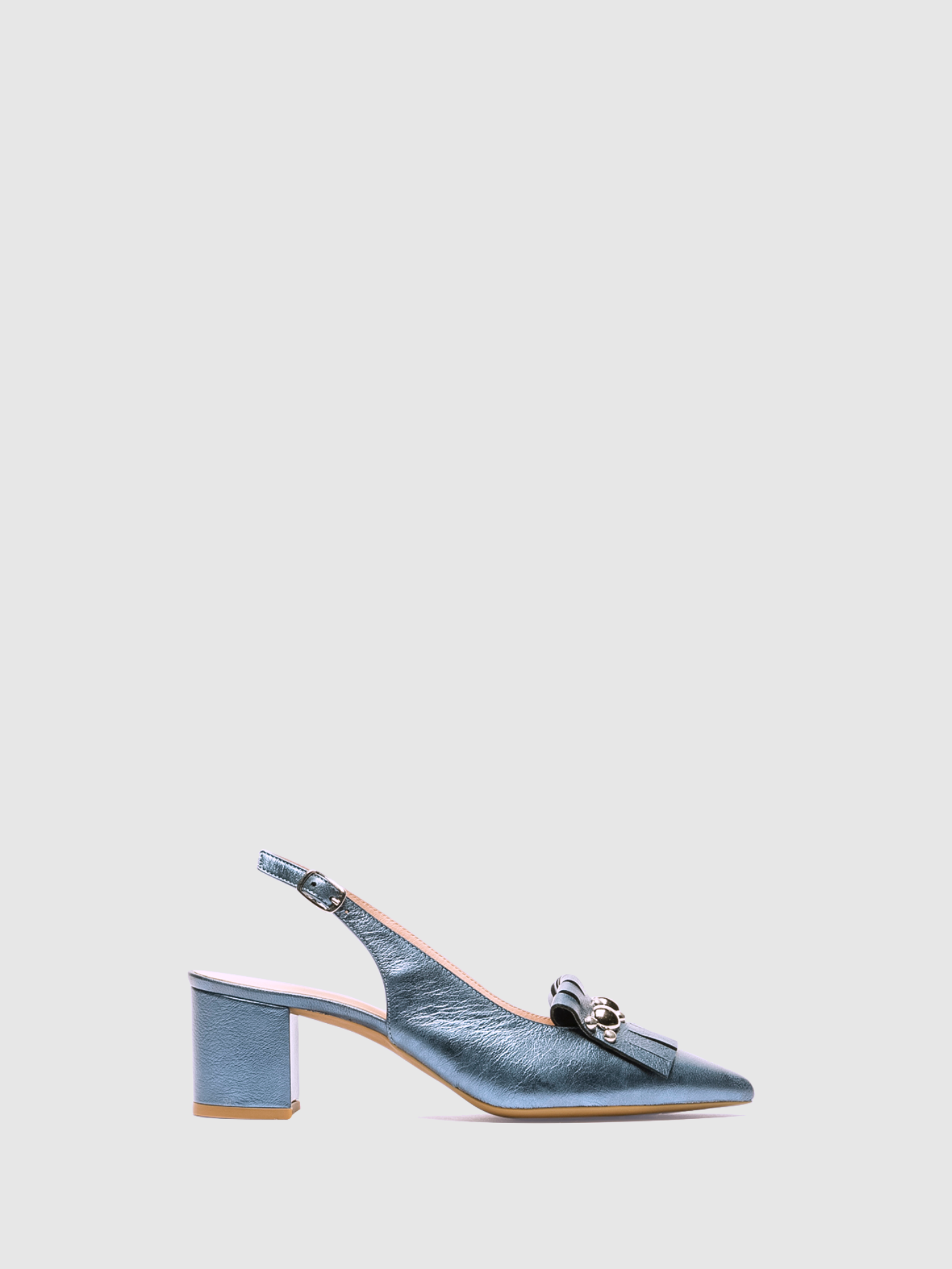 Sofia Costa Sapatos de Salto Alto com Tira no Calcanhar em Azul