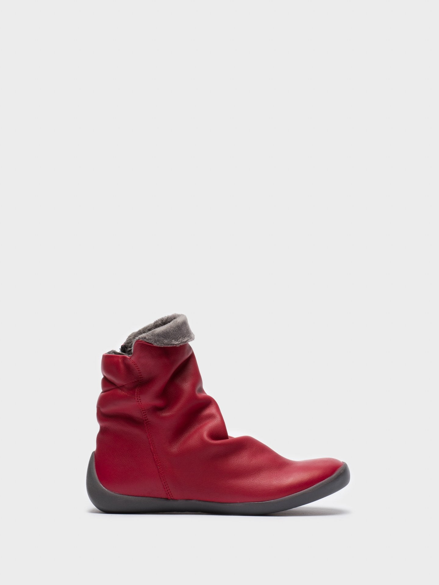 Softinos Botins com Fecho em Vermelho