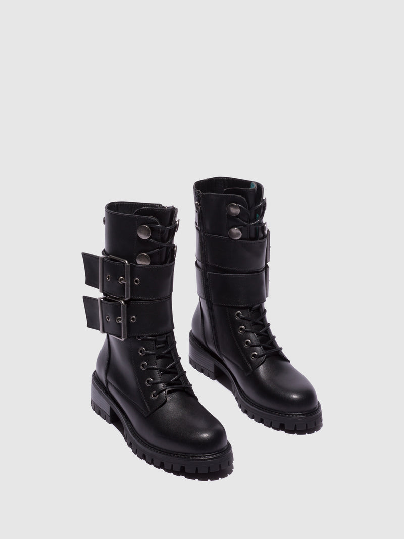 Top3 Botas com Fivela em Preto